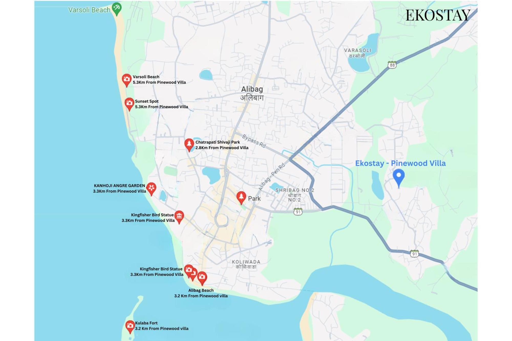 Ekostay - Pinewood Villa Alibag Exterior photo
